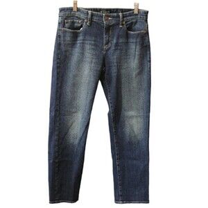 Lucky Brand Sweet Crop Jeans Medium Wash Stretch Mid-Rise Straight Crop Sz 8